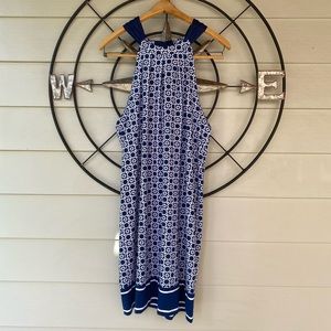 Mud Pie Printed Halter Tie Dress